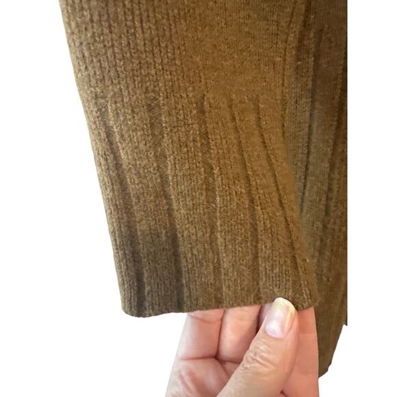 Nili Lotan Everett Wool Cashmere Turtleneck Sweater Dress M Chestnut - Picture 7 of 10